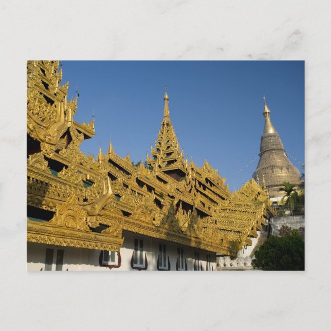 Carte Postale Asie, Myanmar, Yangon. stupa d'or de Shwedagon 2 (Devant)