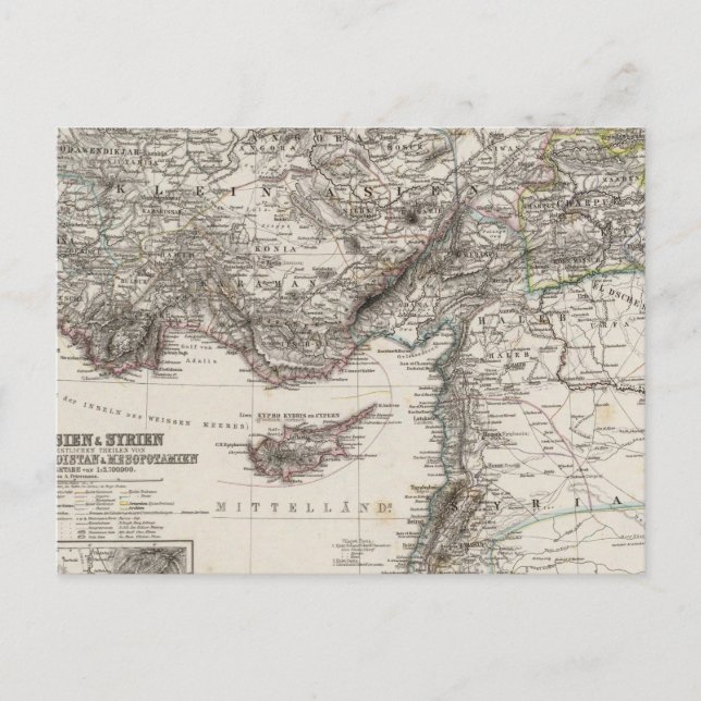 Carte Postale Asie occidentale et Syrie (Devant)