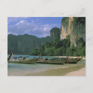 Carte Postale Asie, Thaïlande, Krabi. Plage de West Railay,