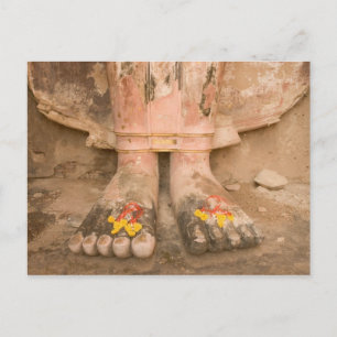 Carte Postale Asie Thaïlande, Sukhothai, pieds de Bouddha et