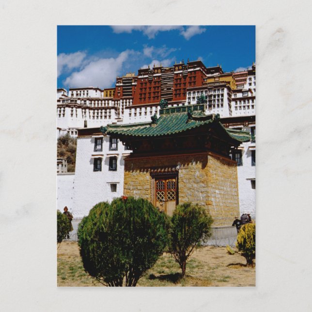 Carte Postale Asie, Tibet, Lhasa, Palais du Potala dit Rouge (Devant)