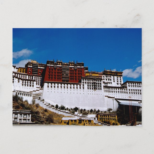 Carte Postale Asie, Tibet, Lhassa, Potala Palace aka Red 2 (Devant)