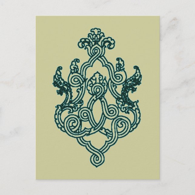 CARTE POSTALE ASIE TRIBAL TATTOO DESIGN BUDDHIST HINDU (Devant)