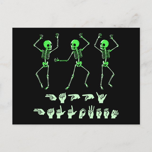 Carte Postale ASL Joyeux Halloween I - Saison sinistre mignonne (Devant)