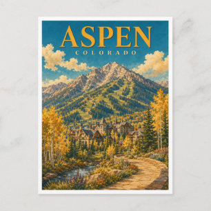 Carte Postale Aspen Colorado Aspen Mountain GeoSaga