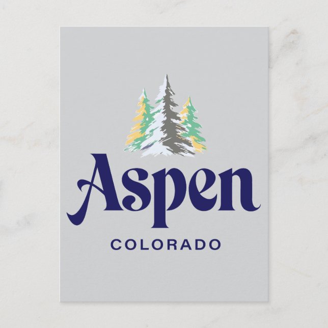 Carte Postale Aspen Colorado États-Unis (Devant)