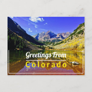 Carte postale Aspen Maroon Bells Colorado