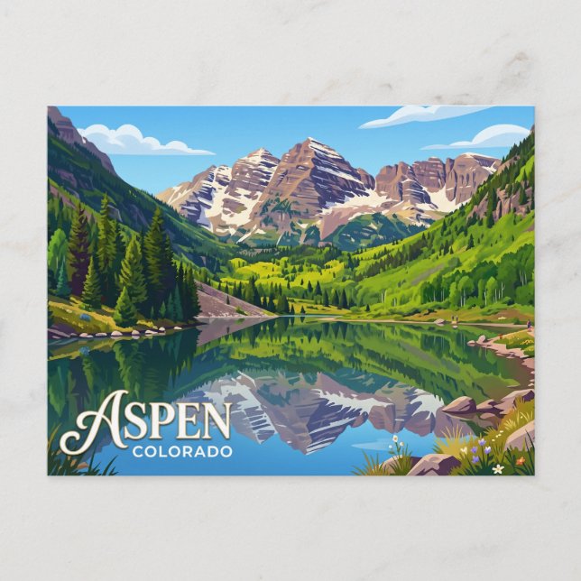 Carte Postale Aspen USA (Devant)