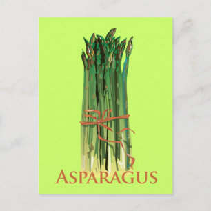 Carte Postale Asperges vertes