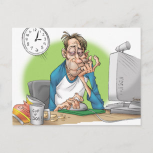 Carte Postale Assez de sommeil