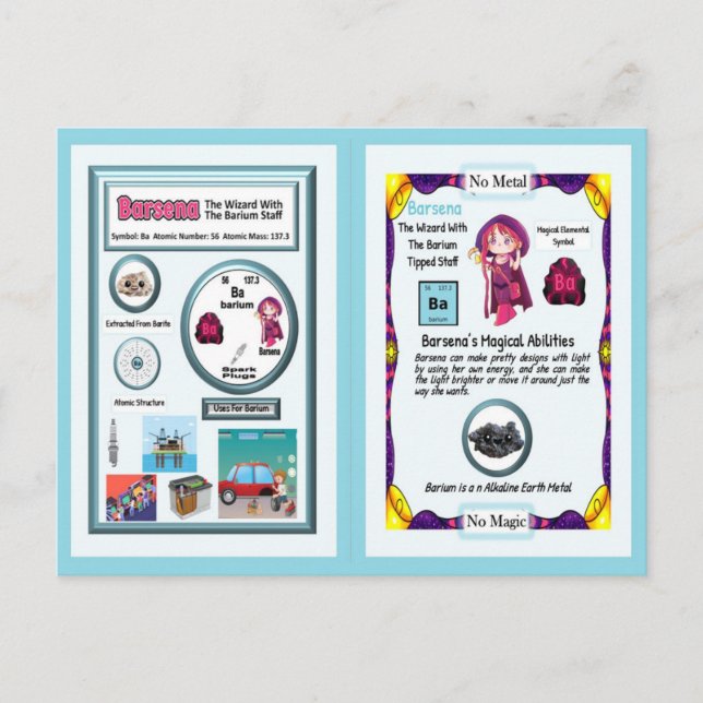 Carte Postale Assistant Barsena - élément baryum (Devant)