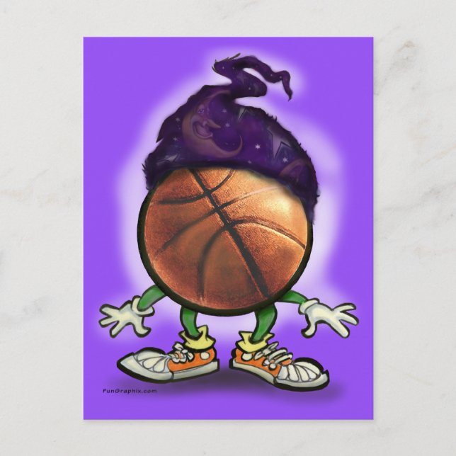 Carte Postale Assistant Basket-ball (Devant)