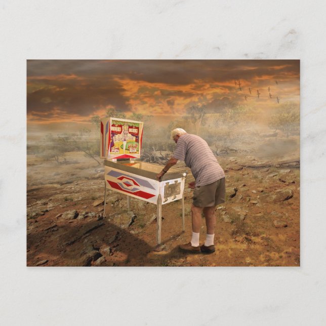 Carte Postale Assistant Pinball (Devant)