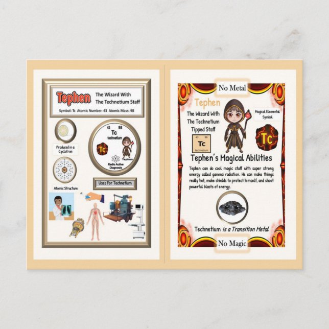 Carte Postale Assistant pour éléphants - Élément de technétium (Devant)