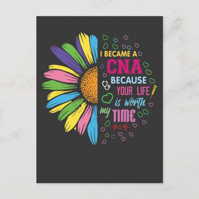 Carte Postale Assistante en soins infirmiers certifiée - Votre v (Devant)