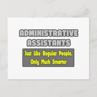 Carte Postale Assistants administratifs...Plus intelligents