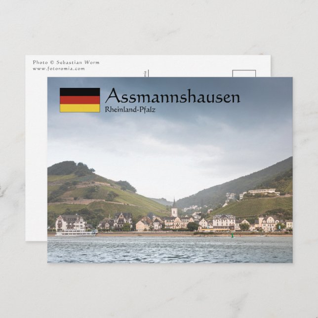 Carte Postale Assmannshausen Allemagne (Devant / Derrière)