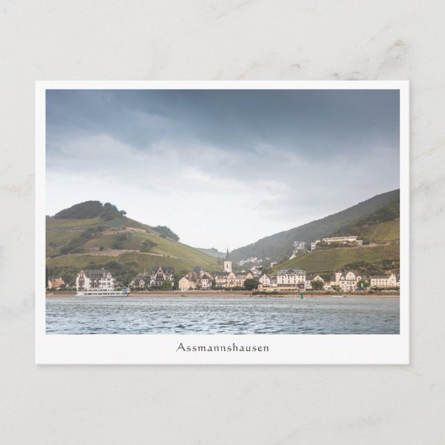Carte Postale Assmannshausen am Rhein (Devant)