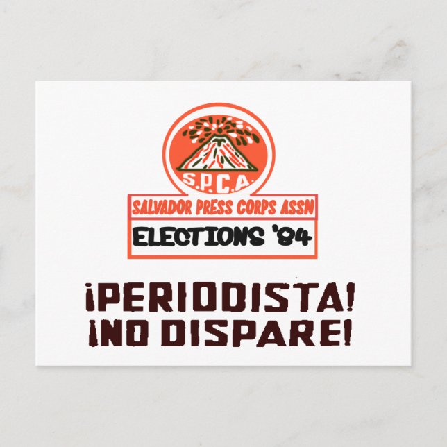 Carte Postale Assn. 1984 de presse de Salvador (Devant)