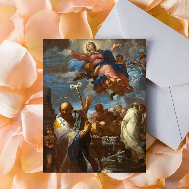 Carte Postale Assomption de la Vierge Giovanni Battista Lenardi (Assumption of the Virgin Giovanni Battista Lenardi - 15th August Catholic Christian Postcard)
