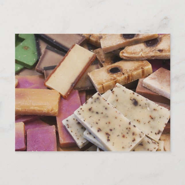 Carte Postale Assortiment de savons bio faits main (Devant)