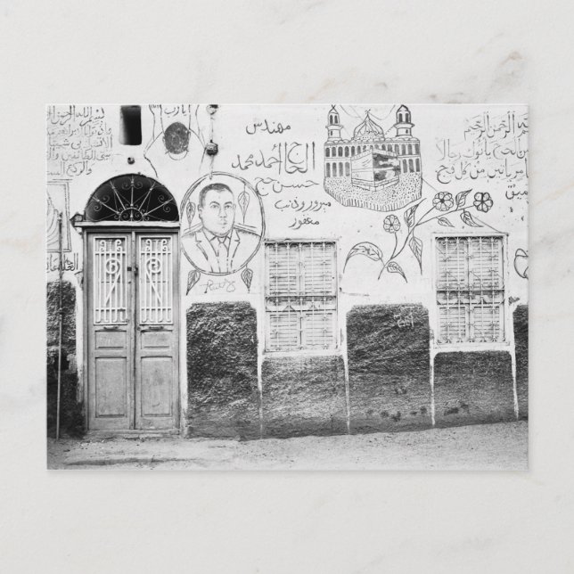 Carte Postale Assouan Egypte, Maison Décorée (Devant)