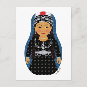 Carte postale assyrienne Matryoshka
