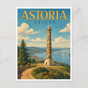 Carte Postale Astoria Oregon Colonne Astoria GeoSaga