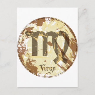 Carte Postale Astrologie Grunge Virgo