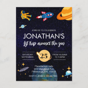 Carte Postale Astronaut 1er anniversaire