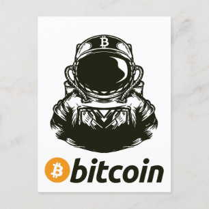 Carte Postale Astronaut BITCOIN-Crypto
