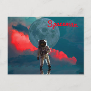 Carte postale Astronaut Moon Spaceman