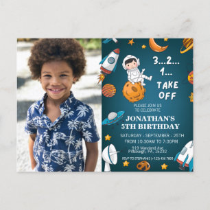 Carte Postale Astronaut Photo personnalisée Planètes spatiales t