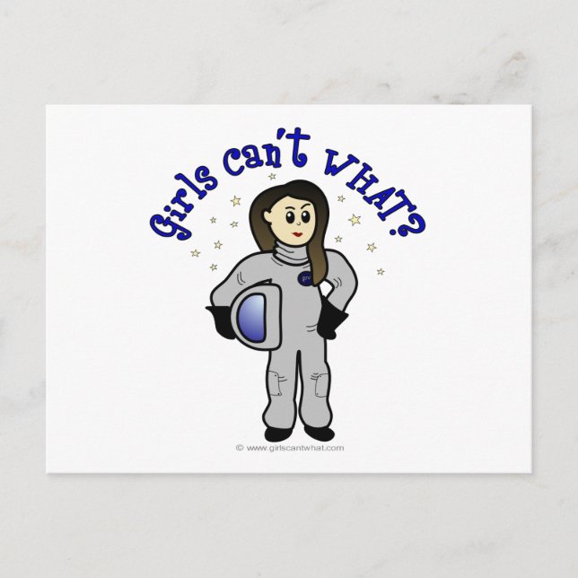 Carte Postale Astronaute de la Femme Lumière (Devant)