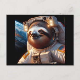 Carte Postale Astronaute de Sloth