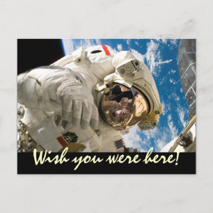 Carte Postale Astronaute de voyage spatial Vous êtes ici