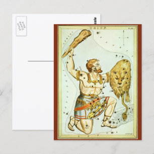 Carte Postale Astronomie céleste vintage, Constellation d'Orion