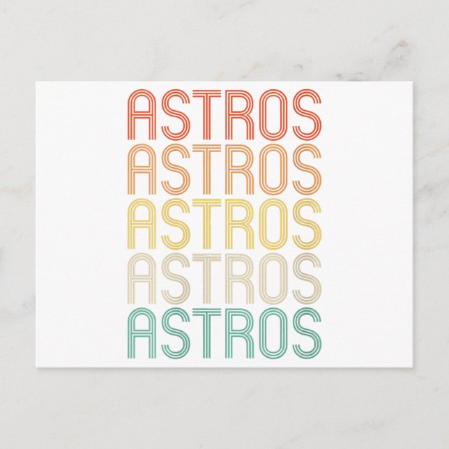 Carte Postale Astros féminins  (Devant)