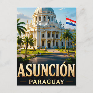 Carte Postale 📍 Asuncion Paraguay Voyage Souvenir