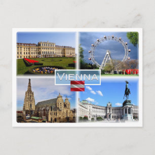 Carte Postale AT Vienna - Schloss Schonbrunn - Prater Fnfair -