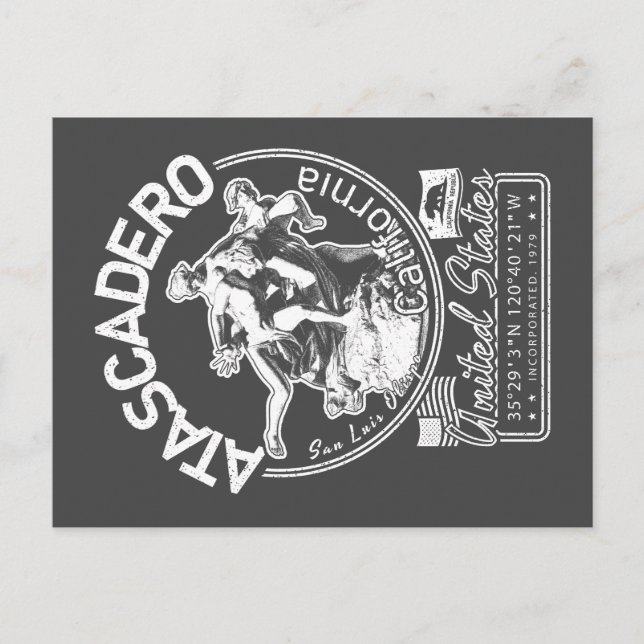 CARTE POSTALE ATASCADERO CALIFORNIA - JARDINS ENSOLEILLÉS (Devant)