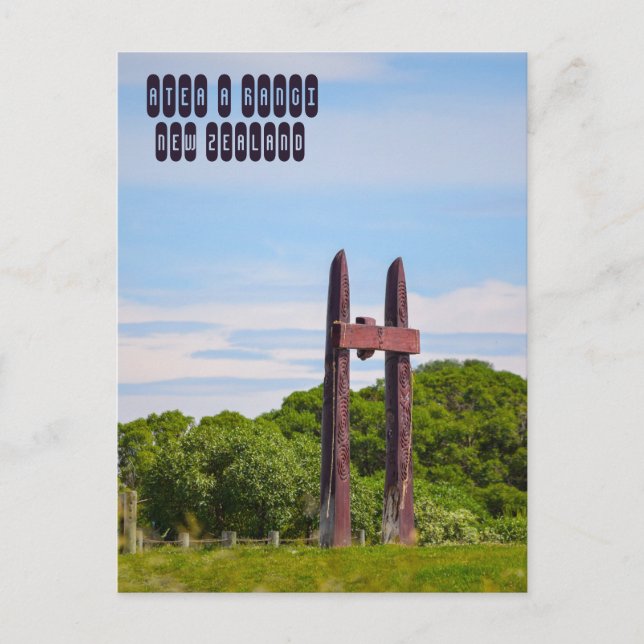 Carte Postale Atea a Rangi en Nouvelle-Zélande (Devant)