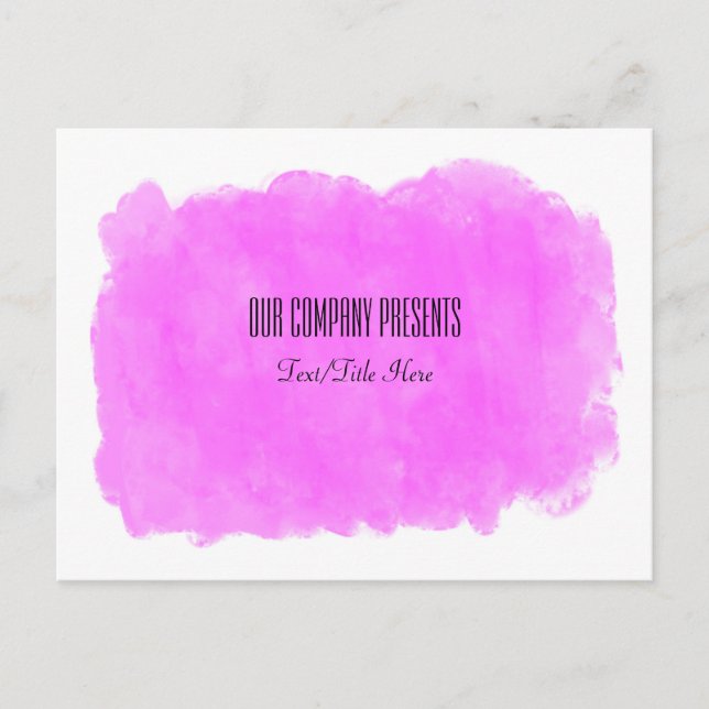 Carte Postale Atelier de l'événement de beauté rose Maquillage G (Devant)