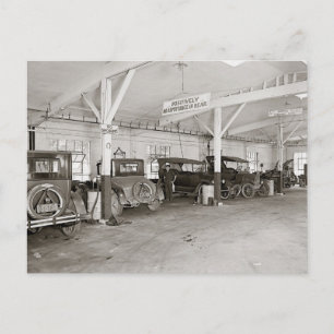 Carte Postale Atelier de réparation de concessionnaire automobil