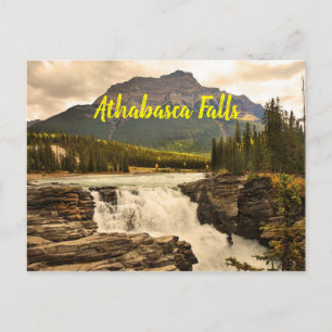Carte Postale Athabasca Falls Canada stylisé