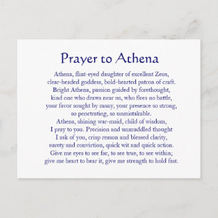 Carte postale Athena