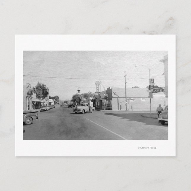 Carte Postale Athena, Oregon Main Street View Photographie (Devant)