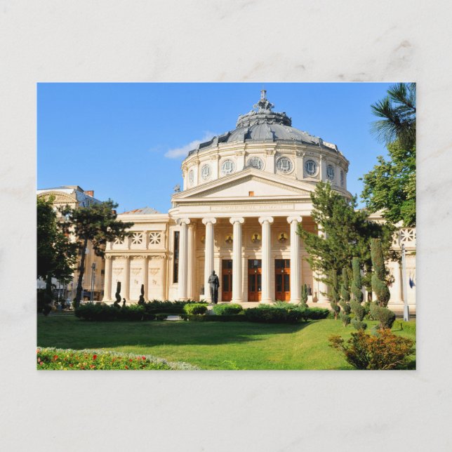 Carte Postale Athénée roumain à Bucarest, Roumanie (Devant)