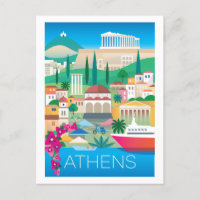 Carte postale Athènes