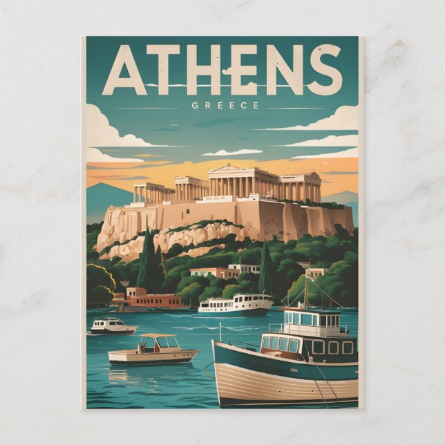 Carte Postale athènes grèce  (Devant)